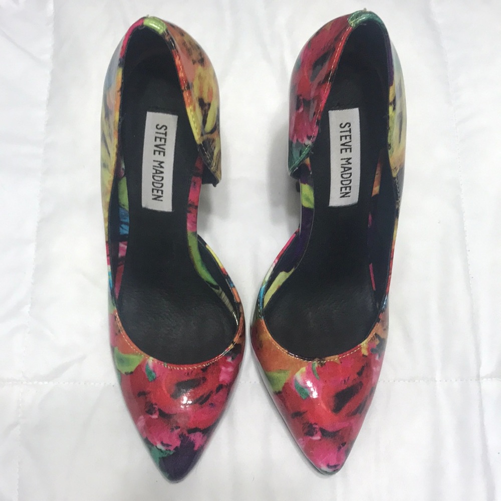 Steve Madden, GROOVY, floral parent high heel